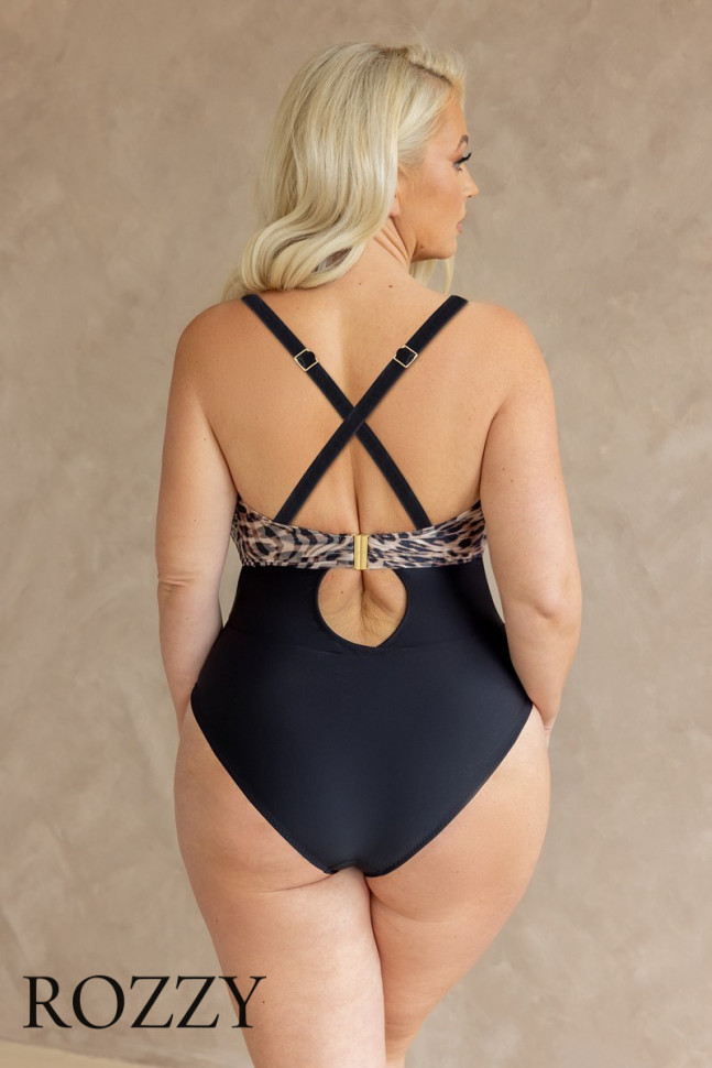 Купальник слитный Kris Line Maul Bodybalconettemhm леопардовый
