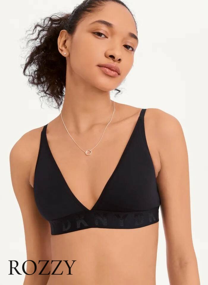 Бюстгальтер без косточек DKNY Seamless Litewear DK4026 черный