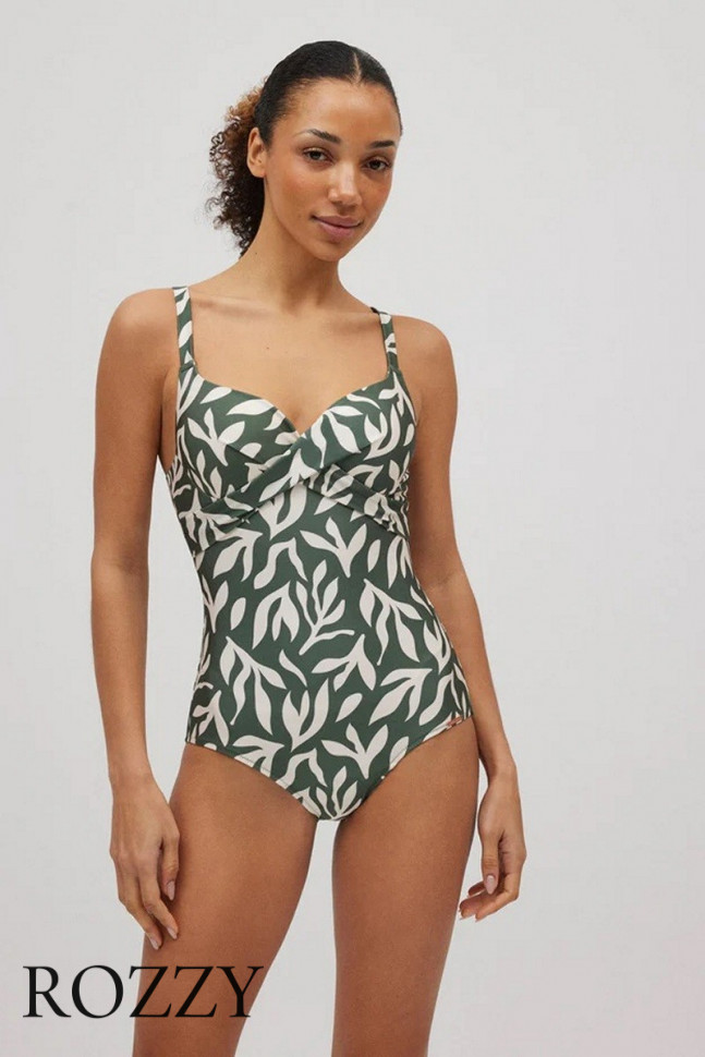 Купальник слитный Ysabel Mora 83102 оливковый/белый