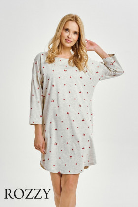 Сорочка хлопковая Taro Adele 3431 светло-серый