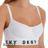 Бюстгальтер бюстье хлопковый DKNY Cozy Boyfriend DK4521 белый