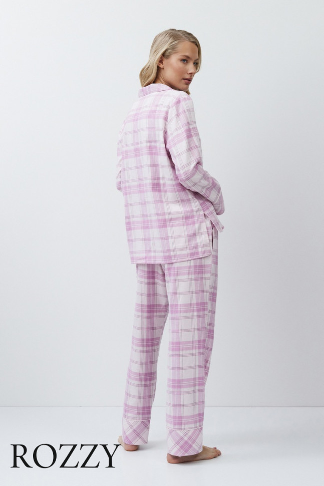 Пижама фланелевая Aruelle Fabiola лавандовый
