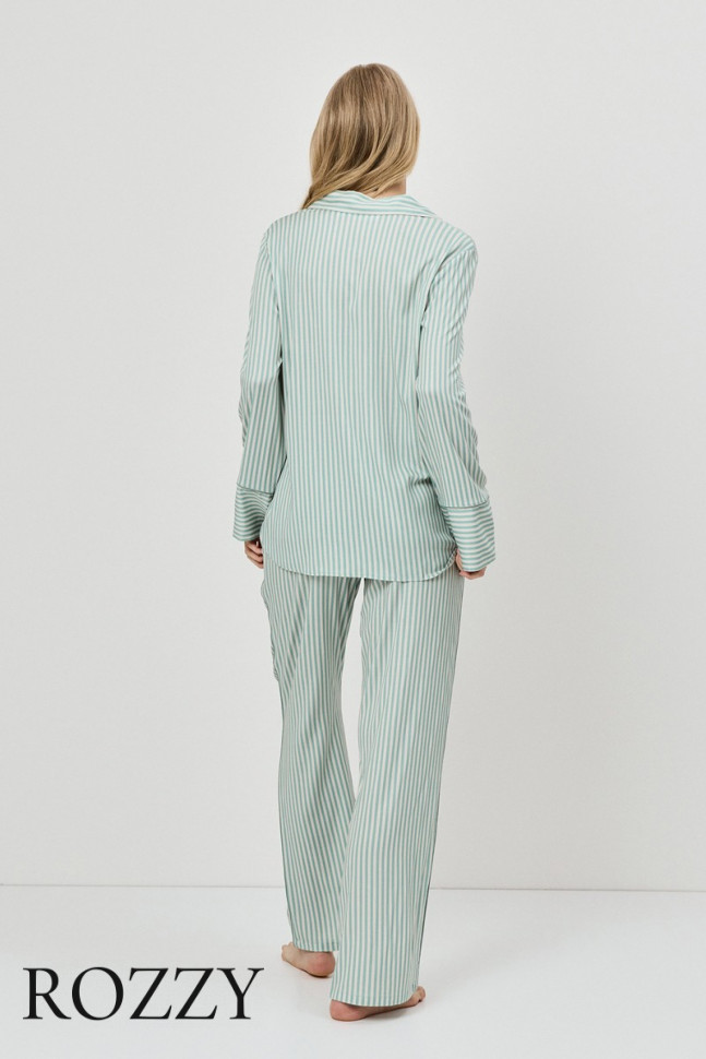 Пижама вискозная Aruelle Moss оливковый