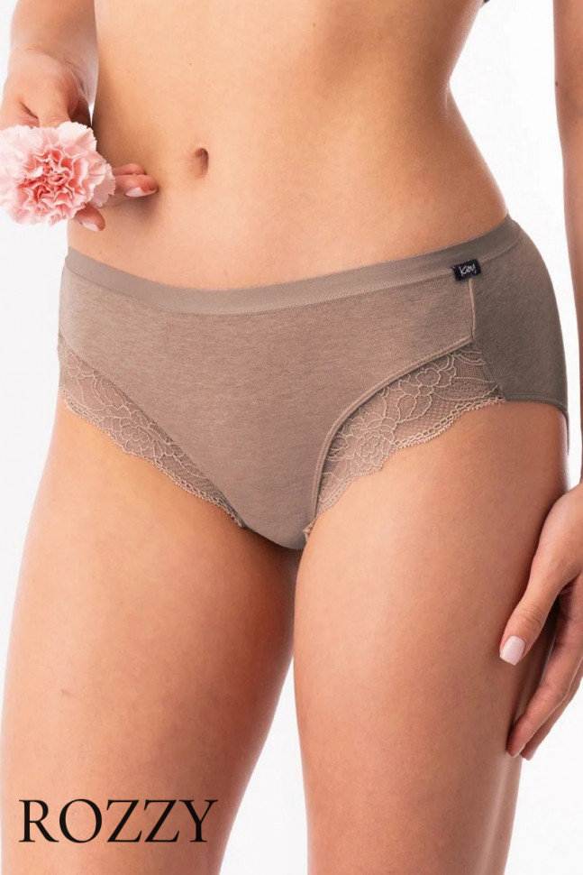 Трусы слипы хлопковые Key LPC 200 бежевый/капучино (уп.2шт.)