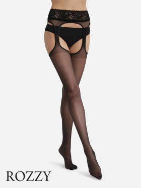 Колготки-чулки 20den DIM Sexy 05ZV черный