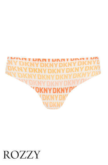 Трусы хипстеры обрезные DKNY Litewear DK5028 розовый/принт