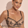 Бюстгальтер балконет Kinga Gypsy Flower SC-1162 черно-бежевый