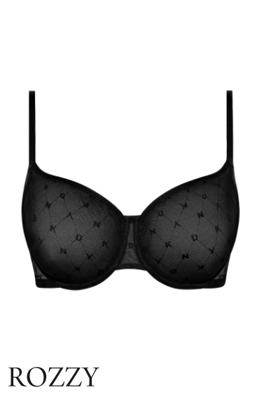 Бюстгальтер DKNY Monogram Mesh DK4039 черный 