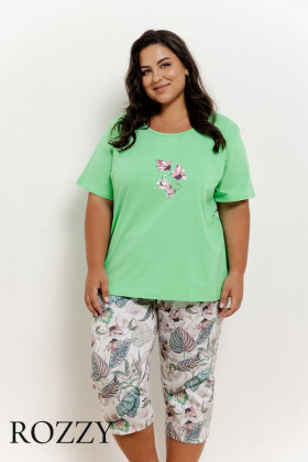 Пижама хлопковая Taro Lia Maxi 3344/3372/3373 салатовый/мультиколор
