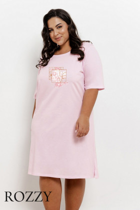 Сорочка хлопковая Taro Isla Maxi 3327/3364/3365 розовый