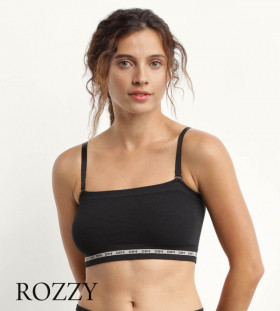 Бюстгальтер бандо DIM Icons Seamless 0DD6 черный