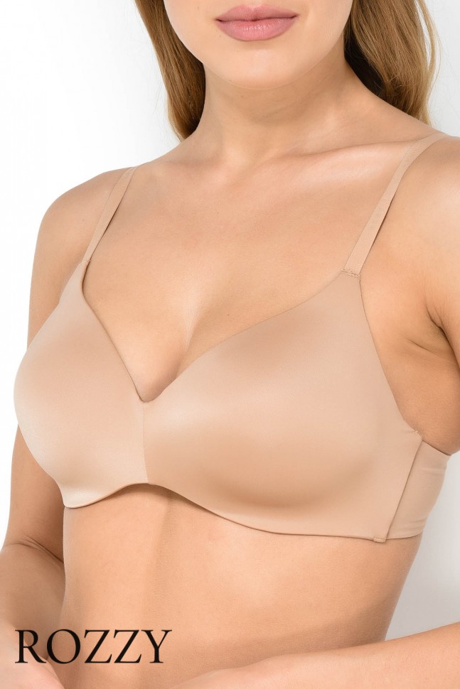 Бюстгальтер без косточек пуш-ап DKNY Litewear DK4047 бежевый