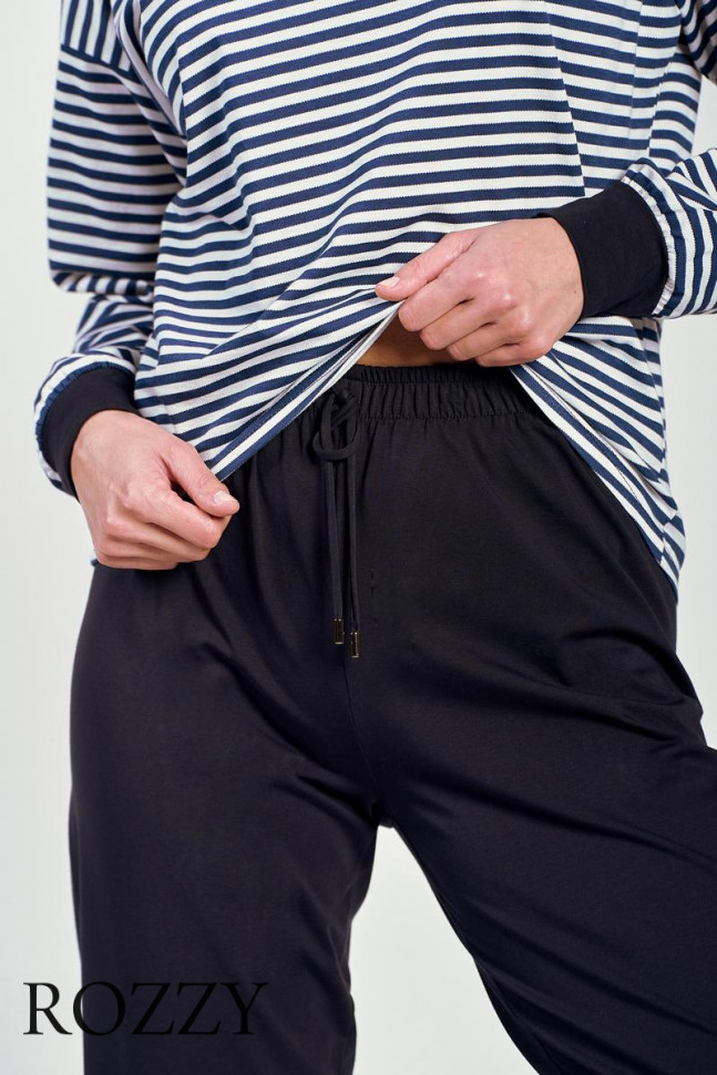 Пижама хлопковая Taro Trudy 3219 темно-синий/белый