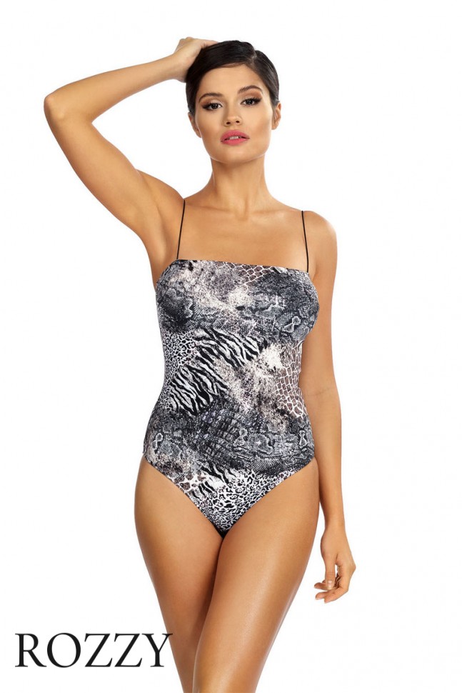 Купальник слитный Lorin L4419/1 черно-белый