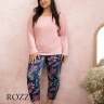 Пижама хлопковая Taro Vivian Maxi 3000/3013 розовый/синий