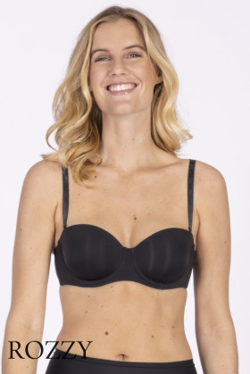 Бюстгальтер балконет трансформер Nina Von C Ecosoft 25514111 черный