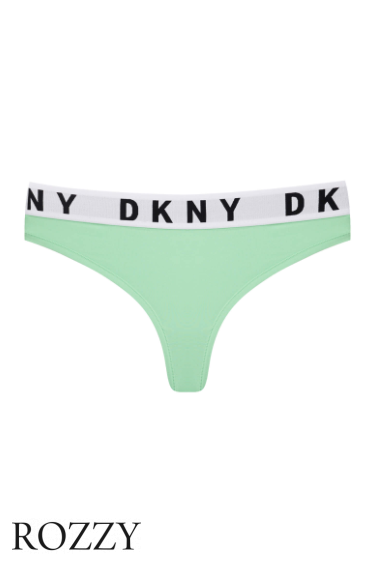 Трусы стринги хлопковые DKNY Cozy Boyfriend DK4529 мятный