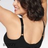 Бюстгальтер без косточек хлопковый Naturana Athletisure 86021 черный К